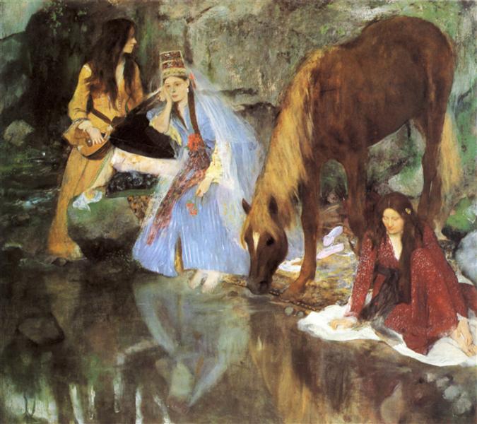 Mlle. Fiocre in the Ballet "The Source", 1867 - 1868 - Edgar Degas