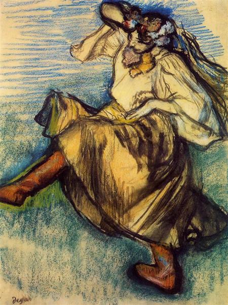 Ukrainian Dancers, c.1899 - Edgar Degas