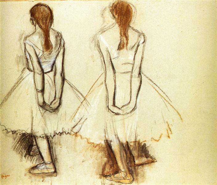Этюд для Маленькой танцовщицы четырнадцати лет, 1881 - Эдгар Дега