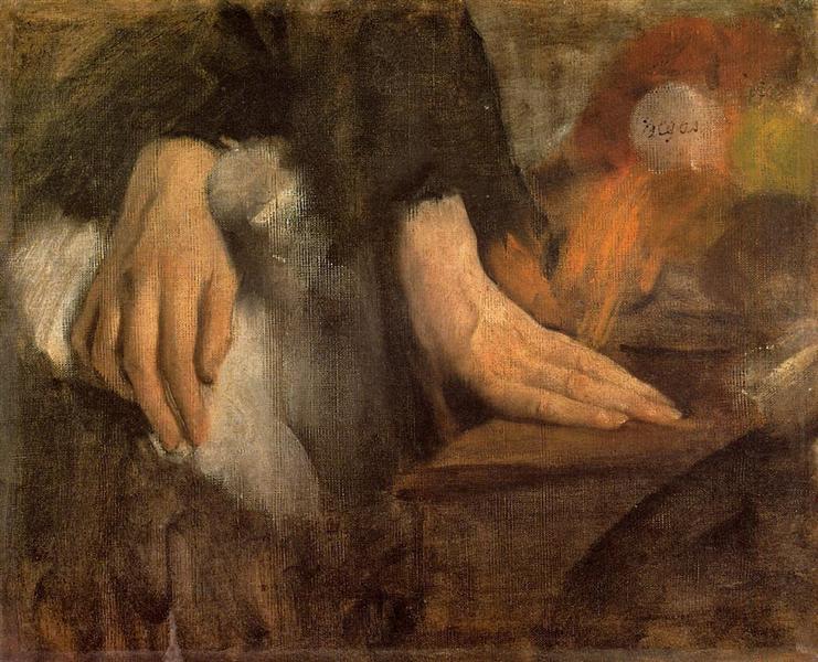 Study of Hands, c.1860 - Edgar Degas