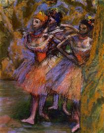 Three Dancers - Edgar Degas
