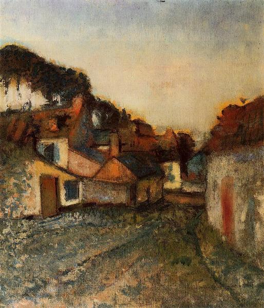 Village Street, c.1896 - c.1898 - Едґар Деґа