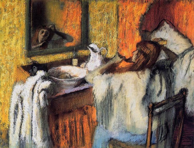 Woman at Her Toilette, c.1895 - c.1900 - Edgar Degas