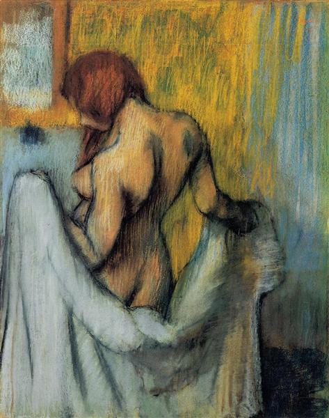 Женщина с полотенцем, 1898 - Эдгар Дега