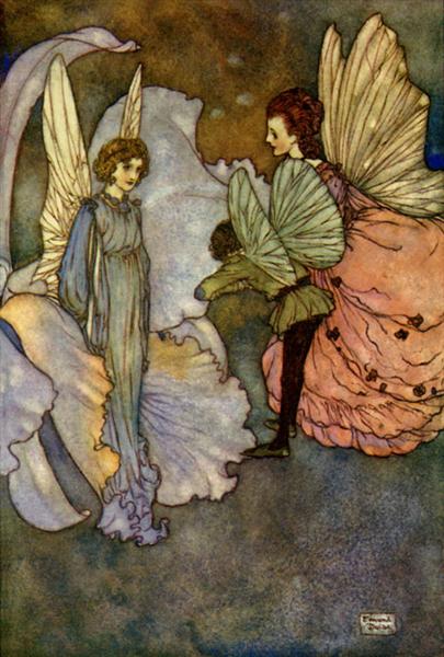 Princess Orchid's Party - illustration to Fairies I Have Met - Edmund Dulac