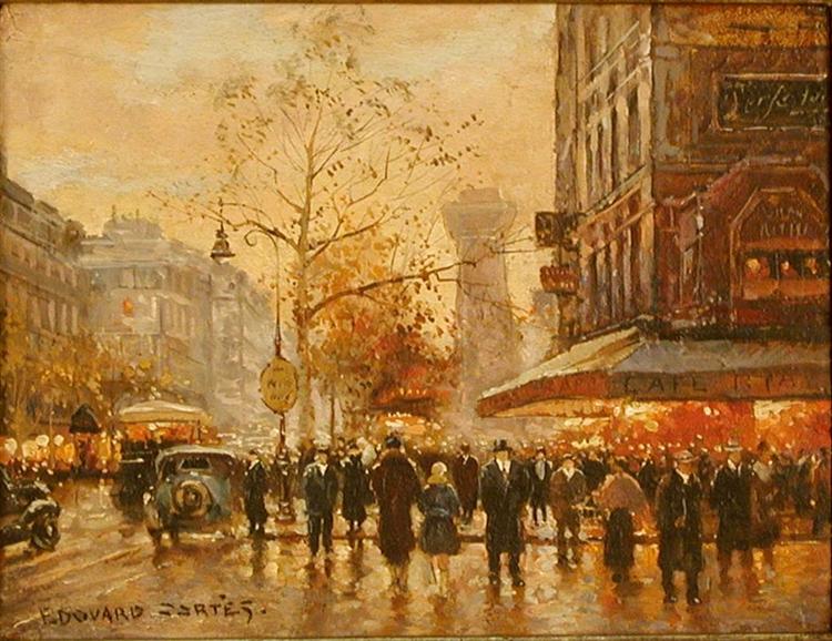 Caf de la Paix, Paris - Эдуард Кортес