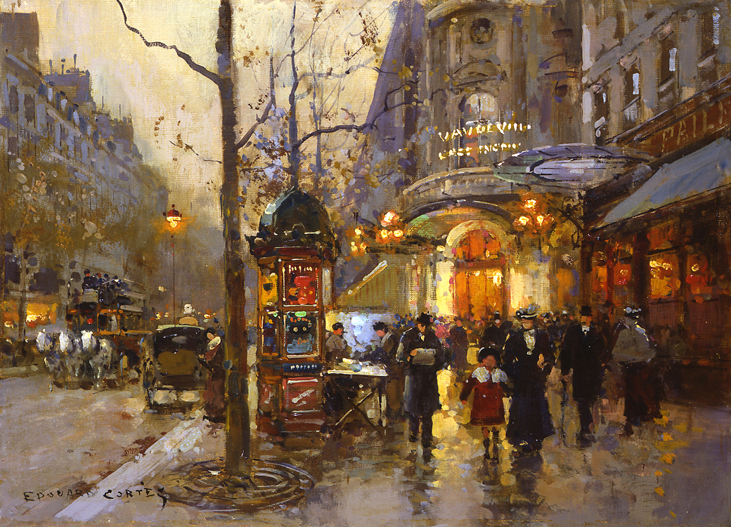 art fair drawing paris du Cortes  Theatre  WikiArt.org Vaudeville Edouard