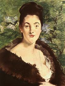 Mette Gauguin in an Evening Dress, 1884 - Paul Gauguin - WikiArt.org