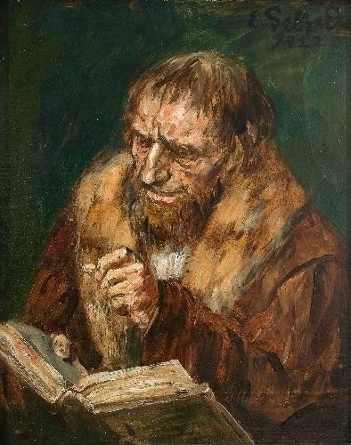 Man Reading, 1922 - Eduard von Gebhardt