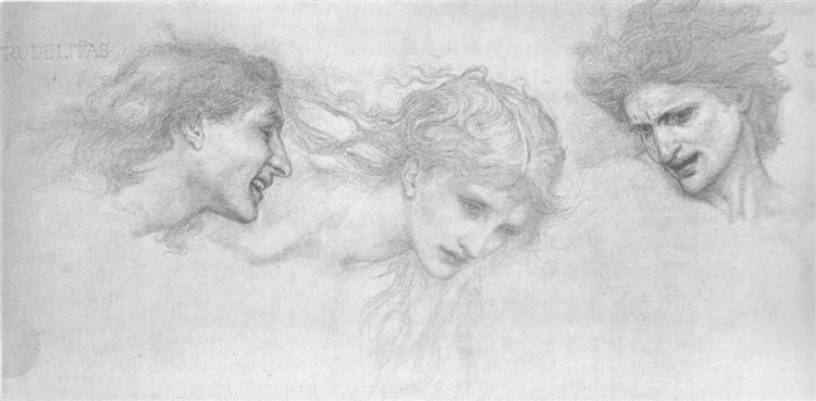 Study for Masque of Cupid - Едвард Берн-Джонс