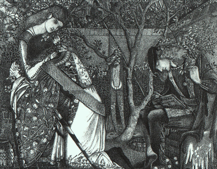 Прощание рыцаря, 1858 - Эдвард Бёрн-Джонс