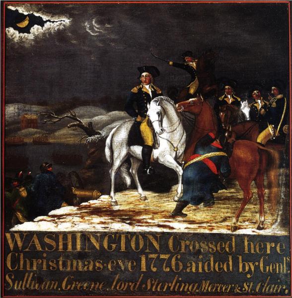 Washington at the Deleware, 1834 - Едвард Хікс