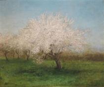 Apple Trees in a Meadow - Edward Mitchell Bannister