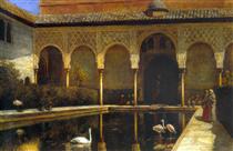 A Court in the Alhambra - Edwin Lord Weeks