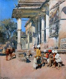 A Portico in Ahmedabad, India - Edwin Lord Weeks