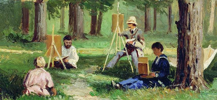 Artists in the Open Air - Ефим Волков