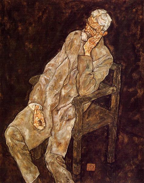 Portrait of an Old Man (Johann Harms), 1916 - Эгон Шиле