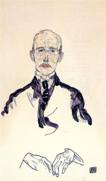 Portrait of Karl Maylander, 1917 - 席勒