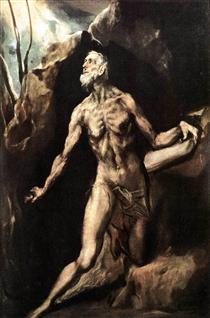 Saint Jerome penitent - El Greco