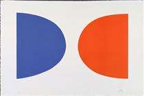 Blue and Orange from Suite of Twenty-Seven Color Lithographs - Ellsworth Kelly
