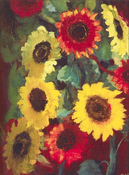 Sunflowers, 1917 - Еміль Нольде