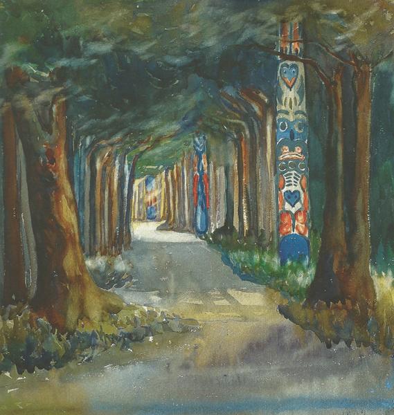 Totem Walk at Sitka, 1907 - Emily Carr