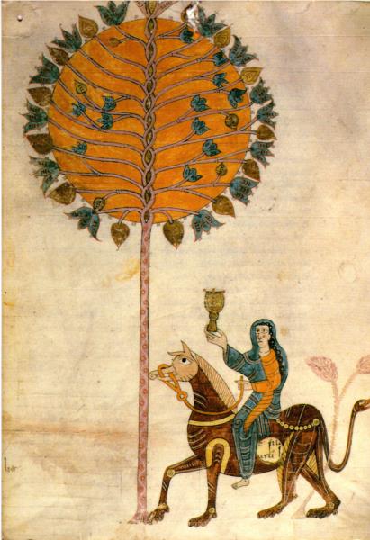 Пролог. У синагозі: жінка, що сидить на звірині, c.975 - Енде