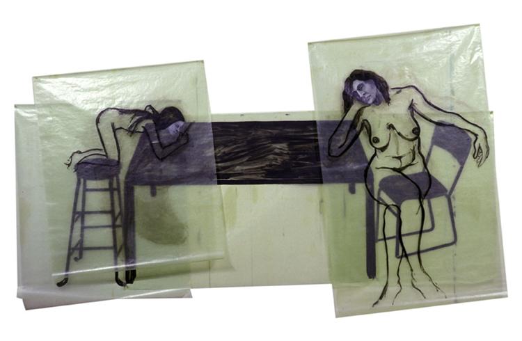 Girl on a Drawing Table, 1978 - Ерік Фішль
