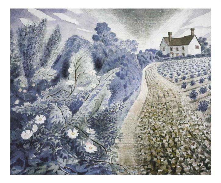 Farm House and Field - Eric Ravilious