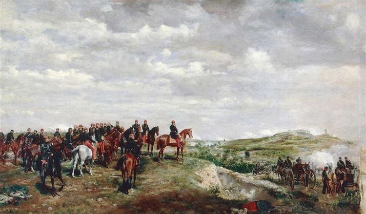 Napoléon III at the Battle of Solferino, 1863 - Ернест Месоньє
