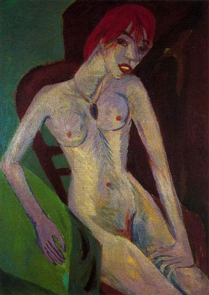 Capelli Rossi (Red Hair), 1914 - Ernst Ludwig Kirchner