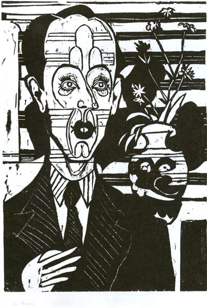 Portrait of Dr. Huggler, 1935 - 恩斯特‧路德維希‧克爾希納