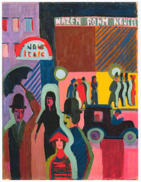 Store in the Rain, 1926 - 1927 - Эрнст Людвиг Кирхнер