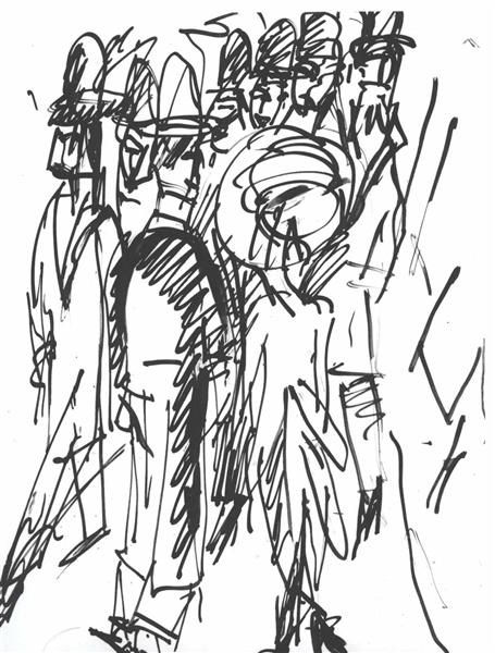 Street Scene in Berlin - Ernst Ludwig Kirchner