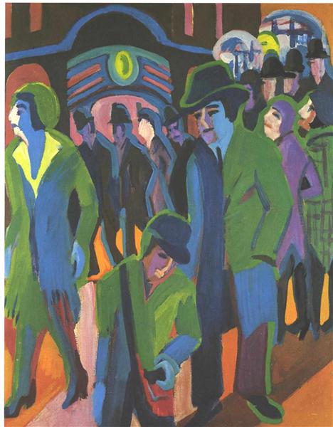 Street with Passangers - Ernst Ludwig Kirchner