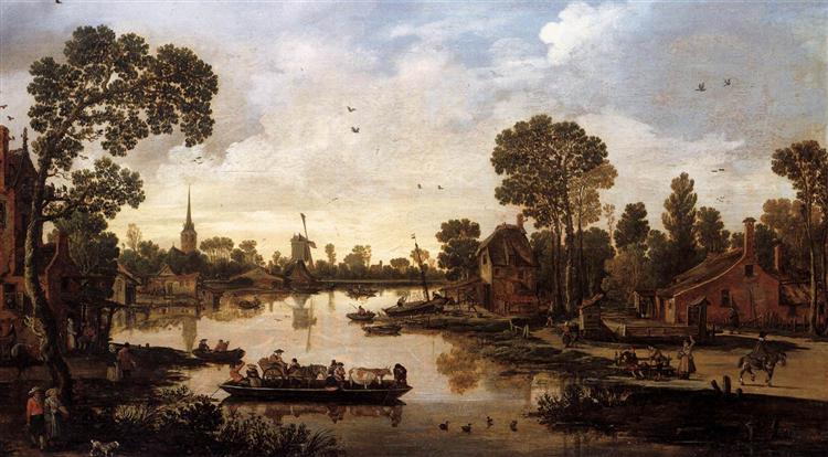 Ferry Boat, 1622 - Esaias van de Velde