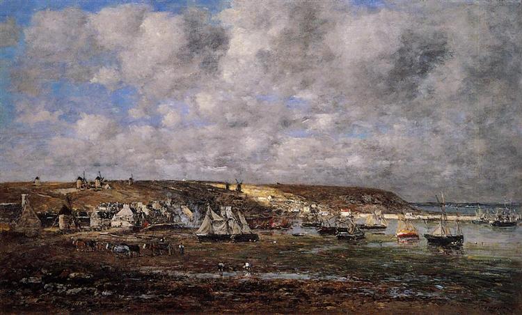 Camaret, Low Tide, 1873 - Эжен Буден