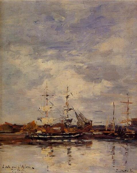 Deauville Harbor, 1891 - 歐仁·布丹