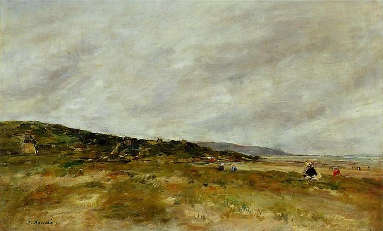 Deauville, the Dunes, c.1891 - Eugène Boudin