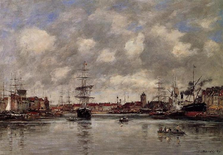 Dunkirk, the Holland Basin, 1889 - Eugène Boudin