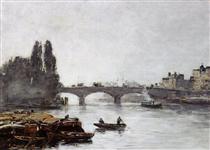 Rouen, the Pont Corneille, Fog Effect - Ежен Буден