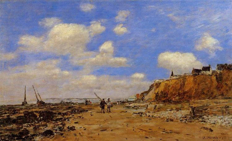 Shoreline with Rising Tide, October, 1893 - Эжен Буден