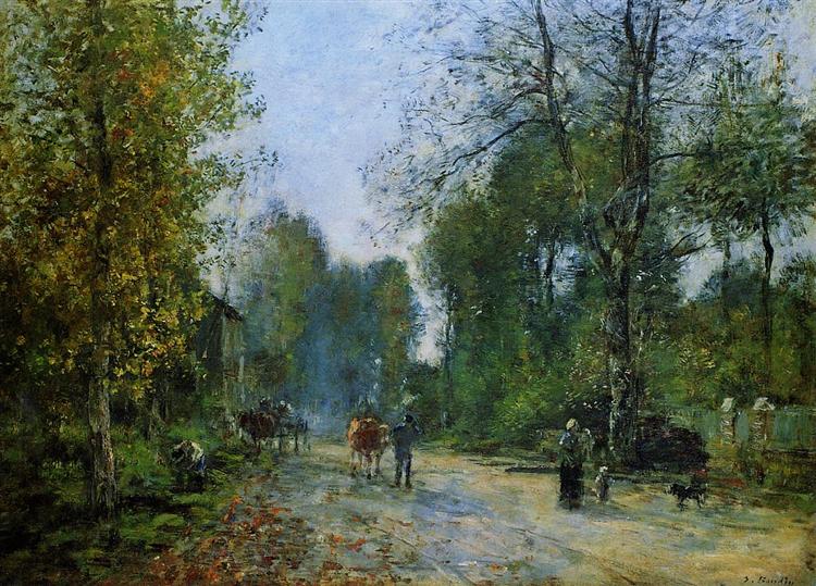 Trouville, Le Chemin de la Corderie, 1878 - Эжен Буден