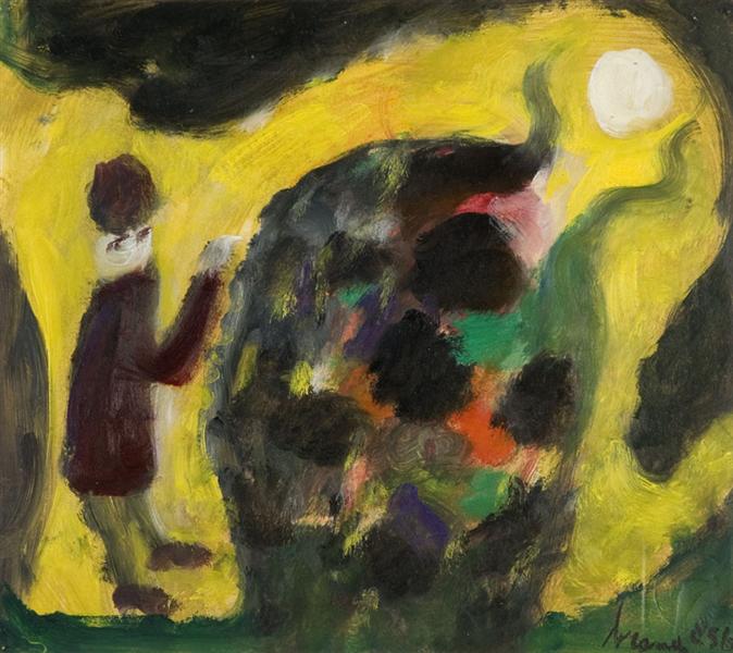 In het maanverlichte park, 1956 - Эжен Бранд