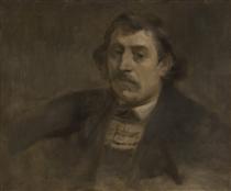 Portrait of Paul Gauguin - Эжен Каррьер