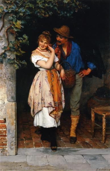 The Suitor, 1887 - Эжен де Блаас