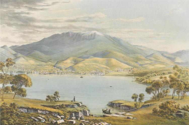 Hobart Town, 1867 - Eugene von Guérard