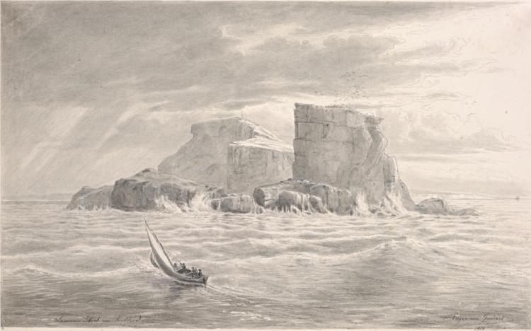 Lawrence Island near Portland, 1858 - Eugene von Guérard