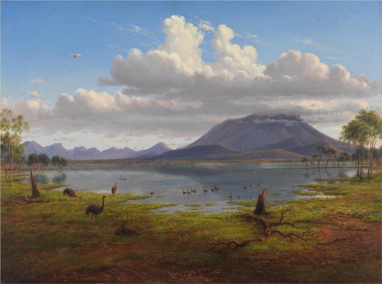 Mount William and part of the Grampians in West Victoria, 1865 - Eugene von Guerard