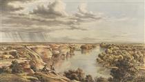 Murray River, Moorundi - Eugene von Guérard